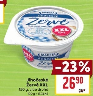 Žervé Jihočeské Madeta