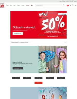 akční leták Kik textil 19.2.2025-25.2.2025
