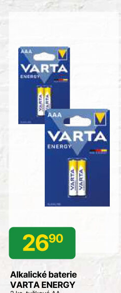 Baterie alkalické Energy Varta