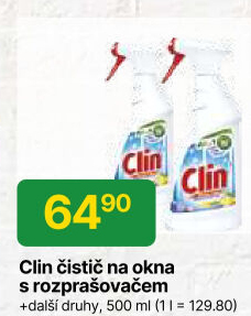 Čističe oken Clin