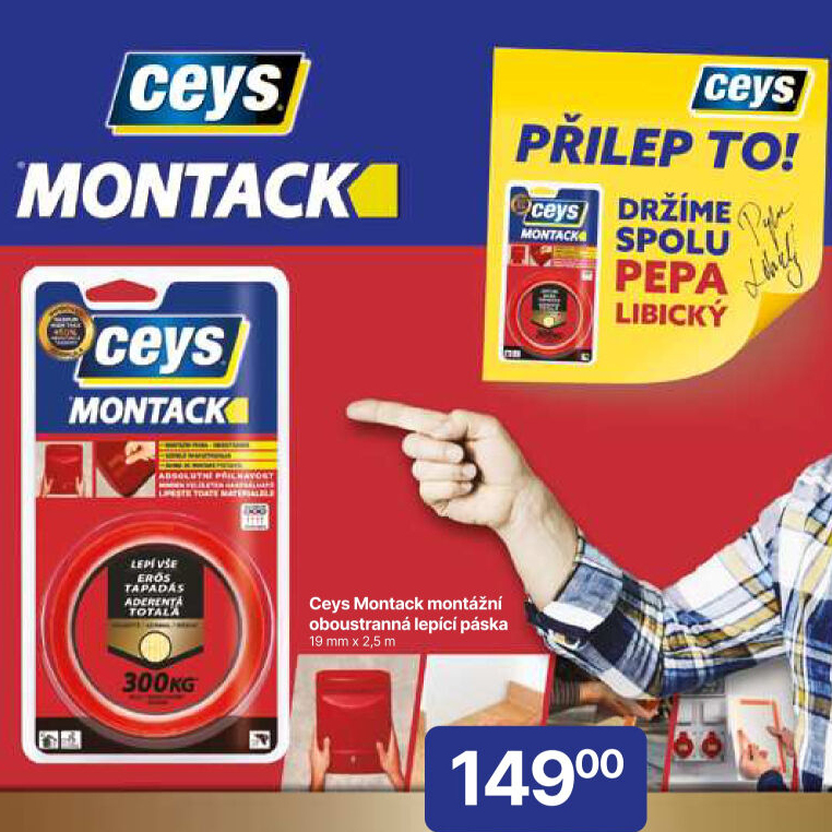 Oboustranná páska Montackeyes Ceys