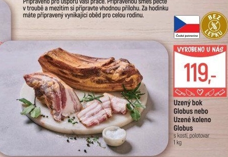 Uzený bok s kostí Globus