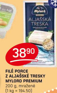 Aljašská treska filé bez kosti mražené Premium Mylord