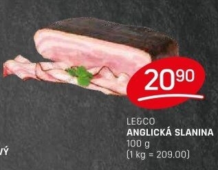 Anglická slanina LE&amp