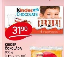 Čokoládky Kinder