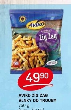 Hranolky vlnky mražené Zig Zag Aviko