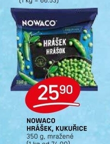 Hrášek mražený Nowaco