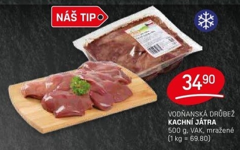 Kachní játra mražená Vodňanská kachna