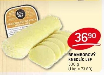 Knedlík bramborový Lef