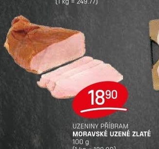 Moravské uzené zlatéPříbramská uzenina