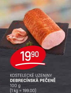 Pečeně debrecínská Kostelecké uzeniny
