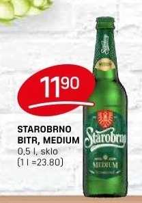 Pivo světlý ležák Bitr Starobrno