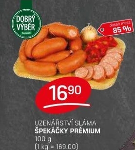 Špekáčky premium Dobrý Výběr