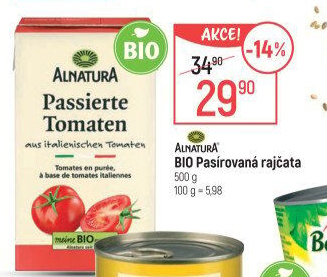 Rajčata pasírovaná bio Alnatura