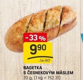 Bageta s máslem