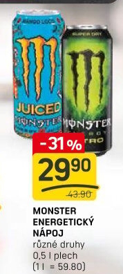 Energetický nápoj Monster Energy