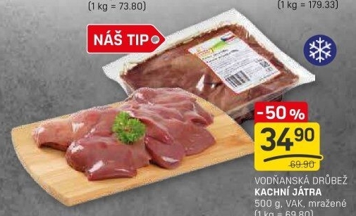 Kachní játra mražená Vodňanská kachna