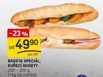 Obložená bageta