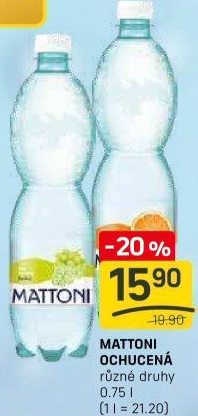 Ochucená voda Mattoni