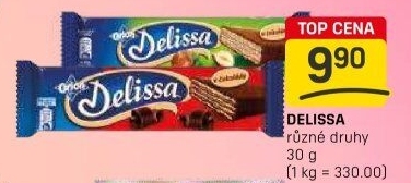 Oplatky celomáčené Delissa Orion