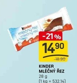 Řez mléčný Kinder