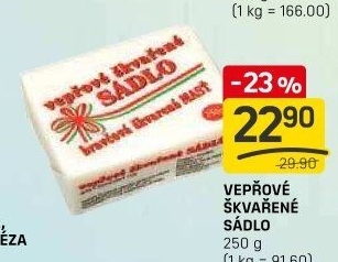 Sádlo vepřové škvařené