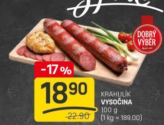 Salám vysočina Dobrý Výběr