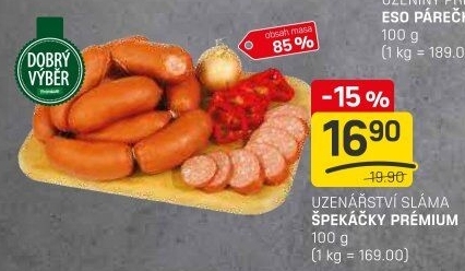 Špekáčky premium Dobrý Výběr