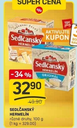 Sýr Hermelín Sedlčanský