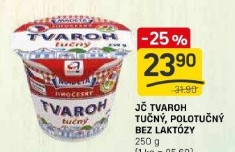 Tvaroh polotučný bez laktózy Jihočeský Madeta