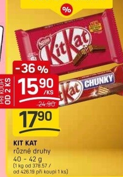 Tyčinka Kit Kat Nestlé