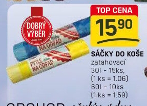 Zatahovací pytle na odpadky 30 l Dobrý Výběr