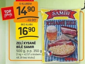 Zelí kysané Samir