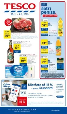 akční leták Tesco 26.2.2025-4.3.2025