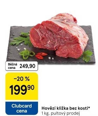 Hovězí přední bez kosti - kližka