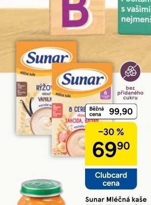 Kaše mléčná Sunar
