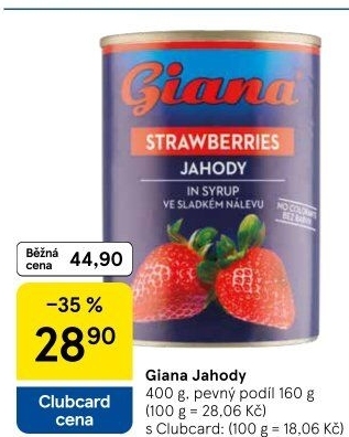 Kompot jahody Giana