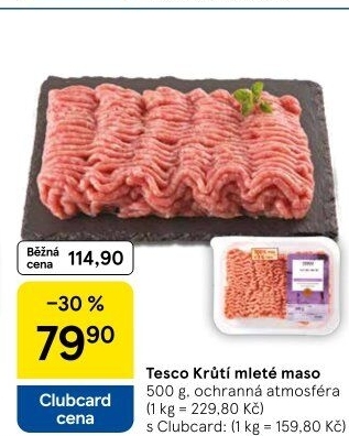 Krůtí mleté maso Tesco