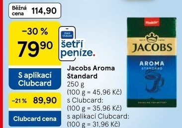 Mletá káva Jacobs Aroma Standard