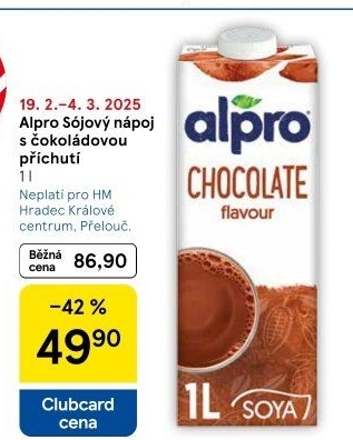 Nápoj sójový ochucený Alpro