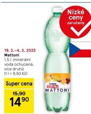 Ochucená voda Mattoni