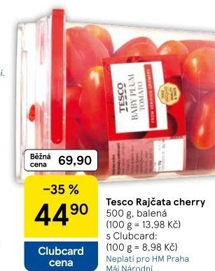 Rajčata cherry Tesco