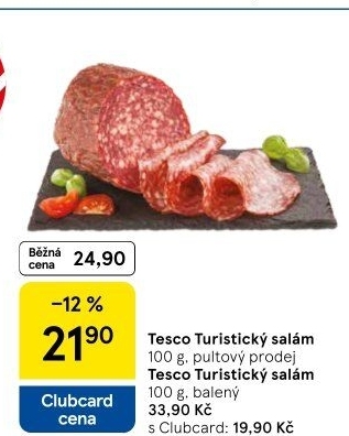 Salám turistický Tesco