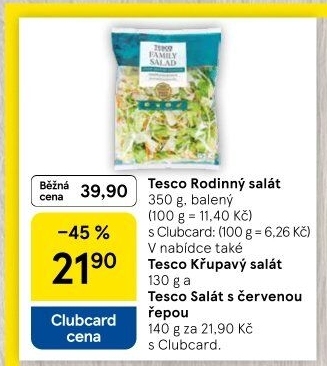 Salát Family mix Tesco