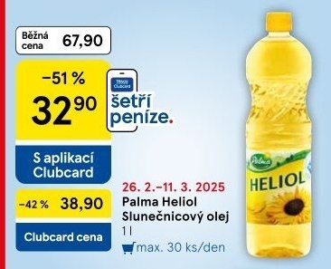 Slunečnicový olej Heliol Palma