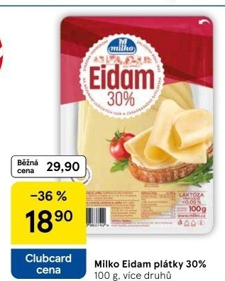 Sýr Eidam 30% Milko