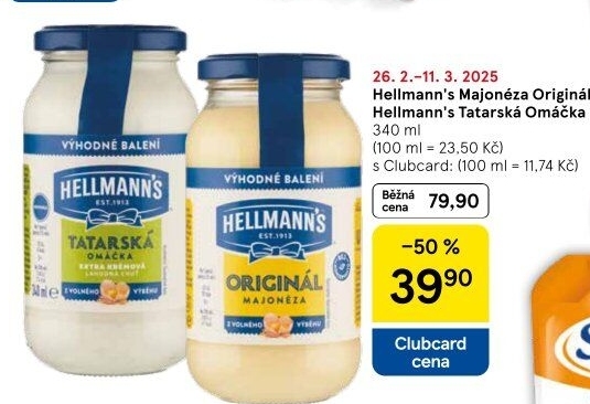 Tatarská omáčka Hellmann'