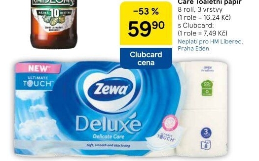 Toaletní papír 3vrstvý Deluxe Zewa