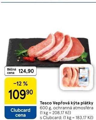 Vepřová kýta bez kosti Tesco