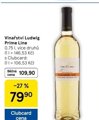 Vína Prime Line Vinařství Ludwig